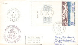 TAAF - LETTER 1976 ALFRED-FAURE-CROZET - DE Mi 90  / *1113 - Lettres & Documents