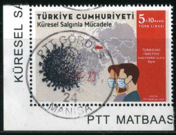 Türkiye 2022 Mi 4689 Struggle Against COVID-19 Combating The Global Pandemic, Disease - Oblitérés