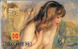 CARTE-PRIVEE-50U-EN 413-SO3-07/92-BAIGNEUSE De RENOIR-KODAK-V°Série A 276593-Neuve-TBE - 50 Einheiten