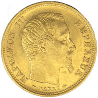 Second-Empire-10 Francs Or Napoléon III Petit Module , Tête Nue 1854 Paris Tranche Lisse - 10 Francs (or)