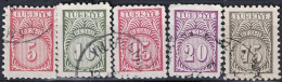 Türkei Turkey Turquie - Dienst/Service Wertziffer Im Kreis (MiNr: 60/3+66) 1957 - Gest Used Obl - Dienstmarken