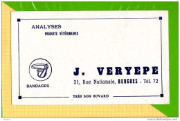 BUVARD & Blotting Paper :  Analyses Produits Veterinaires J. VERYEPEE Bergues  Blanc - Tiere