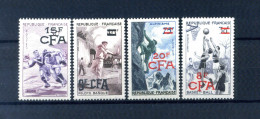 1955-56 REUNION Yv. N.326/327+329/330 MNH ** - Neufs