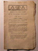 BULLETIN DES LOIS 1794 - REGIE POUDRES ET SALPETRES - IGNACE MOREL DOUBS - DOMESTIQUES STANISLAS 1er - COMITE REVOLUTION - Wetten & Decreten