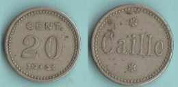 Gettone Token CAILLE 20 Cents Jeton - Monetary/Of Necessity