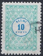 Türkei Turkey Turquie - Dienst/Service Wertziffer Im Kreis (MiNr: 116) 1969 - Gest Used Obl - Dienstmarken