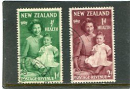 NEW ZEALAND - 1950  HEALTH  SET   FINE USED  SG 701/02 - Oblitérés