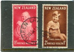 NEW ZEALAND - 1952  HEALTH  SET   FINE USED  SG 710/11 - Oblitérés