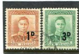 NEW ZEALAND - 1952-53  KGVI  OVERPRINTED  SET  FINE USED  SG 712/13 - Oblitérés