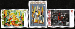 LUXEMBOURG, LUXEMBURG 2000,  SATZ MI 1509 -1511, GEMÄLDE, ESST GESTEMPELT, OBLITÉRÉ - Usados
