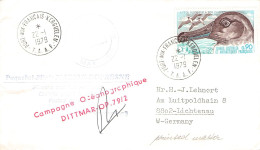 TAAF - LETTER 1979 PORT-AUX-FRANCAIS - DE Mi 118 / *1155 - Storia Postale