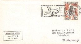 TAAF - LETTER 1975 MARTIN-DE-VIVIES - DE Mi 73 / *1169 - Lettres & Documents