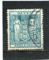 NEW ZEALAND - 1940   POSTAL FISCAL  7s  BLUE  FINE USED SG F197 - Fiscaux-postaux