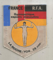 Fanion, Sports, Gymnastique Espoirs Masculins, France-R.F.A. La Roche Sur Yon, Frais Fr 1.65 E - Gymnastics