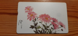 Phonecard Taiwan IC02C002 - Painting, Flower - Taiwan (Formosa)