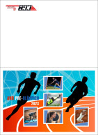 GUINEA BISSAU 2023 BOOKLET SHEET - PREOLYMPIC YEAR OLYMPIC GAMES 2024 - FOOTBALL CYCLING TENNIS WEIGHTLIFTING HOCKEY MNH - Tennis