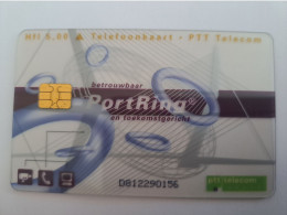 NETHERLANDS  CHIPCARD HFL 5,00 PORTRING TRANSPARANT CARD   NO;CKD 101 MINT CARD    ** 14369** - Zonder Classificatie