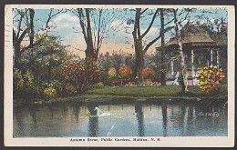 USA HALIFAX 1924 Autumn Scene Public Gardens Used - Autres & Non Classés