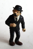 FIGURINE TINTIN BULLY 1975 DUPOND DUPONT Sans Canne Amovible 2 - Tintin