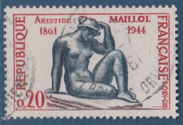 Maillol, N° 1281, Petite Variété, Haut Du Casque Rouge  ( V2307B/9.5) - Oblitérés