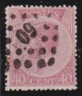 Belgie  .   OBP    .    20A  .   Perf.  15    .    O     .    Gestempeld     .   /   .    Oblitéré - 1865-1866 Profile Left