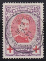 Belgie  .   OBP    .    134   .    O     .    Gestempeld     .   /   .    Oblitéré - 1914-1915 Rode Kruis