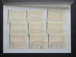 Österreich 1983 ATM Nr.1 Steckkarte Mit 9 Marken / 6x Ungebraucht Und 3x Gestempelt - Timbres De Distributeurs [ATM]