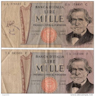 4 BILLETS DE 1000 LIRE ITALIENNE - 1.000 Lire