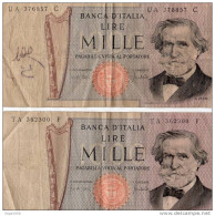 4 BILLETS DE 1000 LIRE ITALIENNE - 1000 Lire