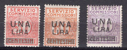 Z6195 - ITALIA REGNO COMMISSIONI SASSONE N°4/6 * - Postage Due