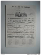 CHANSON 1863. LA DAME AU PASTEL. PAROLES ET MUSIQUE. PAR M. GUSTAVE NADAUD. POUR CHANT ET PIANO. - Song Books