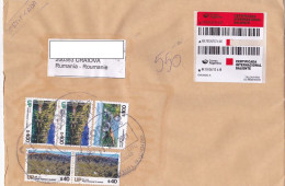 LANDSCAPES, CUSTOM DUTY, STAMPS ON REGISTERED COVER, 2021, ARGENTINA - Lettres & Documents