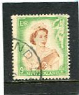 NEW ZEALAND - 1953  9d  QUEEN ELISABETH DEFINITIVE  FINE USED - Oblitérés