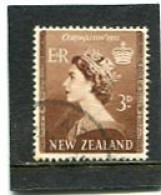 NEW ZEALAND - 1953  3d   CORONATION  FINE USED - Oblitérés