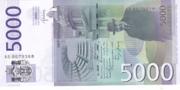 5000 Dinara Srbija Serbia AB Serie NEW !!!  UNC - Servië