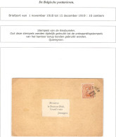 TP 135 S/CP Soc.Médico-Chirurgicale Hainaut Convocation Obl.Fortune Bureau électoral Quaregnon 1919 > Jemappes - Fortune (1919)