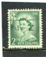 NEW ZEALAND - 1956  2d  QUEEN ELISABETH DEFINITIVE  NO STARS  FINE USED - Oblitérés