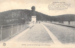 BELGIQUE - GILEPPE - Le Lion Et Le Barrage De La Gileppe - Carte Postale Ancienne - Gileppe (Stuwdam)