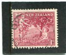 NEW ZEALAND - 1956  3d+1d  HEALTH  FINE USED - Oblitérés