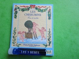 MOLINARD - LES CHERUBINS - LES 3 BEBES -  (collector  Ne Pas Utiliser) Date Des Années 1990 - Echantillon Tube  Carte - Parfumproben - Phiolen