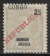 Portuguese Congo – 1910 King Carlos MISPLACED Overprinted REPUBLICA And CONGO - Congo Portugais