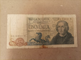 Billete De 5000 Liras, Año 1971 - Biglietti Di Stato