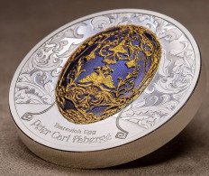 Mongolie 1000 Togrog 2023 Peter Carl Faberge: Tsarevich Egg 2 Oz Zilveren Munt Silver Coin Proof Mongolia Russia - Andere - Azië