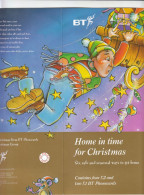 BT Folder With 6 Anti-drink Christmas Phonecards, Including Space Hopper And Panto Horse, Mint - Bt Thematische Uitgaven Van Burgerlijke Vliegtuigen