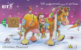 BT,  Panto Horse, Anti-drink Campaign, Christmas'96 & Safe And Seasonal Ways To Get Home, RRR - Bt Thematische Uitgaven Van Burgerlijke Vliegtuigen