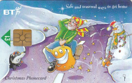BT,  Space Hopper, Anti-drink Campaign, Christmas'96 & Safe And Seasonal Ways To Get Home, RRR - Bt Thematische Uitgaven Van Burgerlijke Vliegtuigen