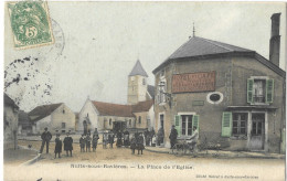 89    NUITS - SOUS - RAVIERES  LA  PLACE  DE  L' EGLISE - Sonstige & Ohne Zuordnung