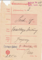 Altdeutschland Baden Post-Einlieferungsschein Aus Dem Jahr 1913 Von Öhningen - Covers & Documents