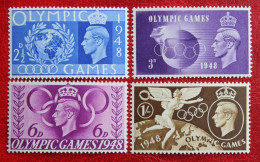 Olympic Games Sport King George VI (Mi 237-240) 1948 POSTFRIS / MNH ** ENGLAND GRANDE-BRETAGNE GB GREAT BRITAIN - Nuevos