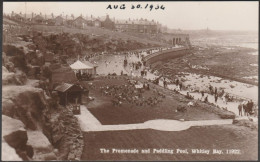 The Promenade And Paddling Pool, Whitley Bay, 1934 - Johnston RP Postcard - Autres & Non Classés